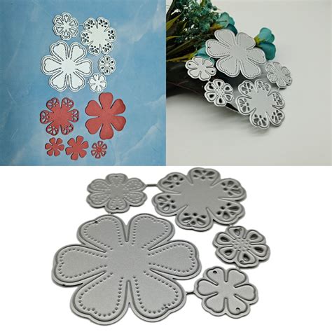 Ss Flores Corte De Metal Morre Stencil Diy Lbum Scrapbooking Modelo De