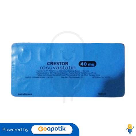 Crestor 40 Mg Tablet Kegunaan Efek Samping Dosis Dan Aturan Pakai