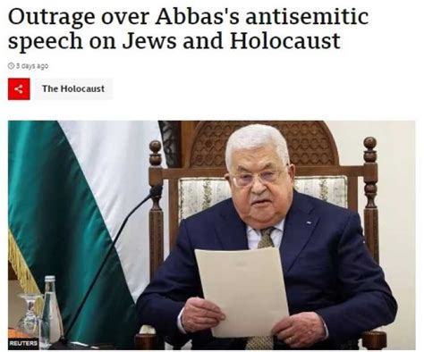 How did the BBC report Mahmoud Abbas’ latest antisemitic speech?