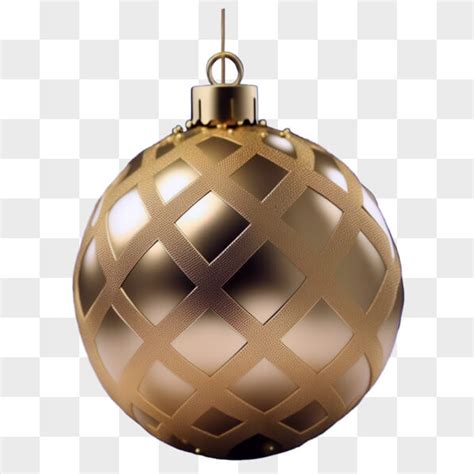 Download Festive Gold Ball Decoration Hanging From The Ceiling Png