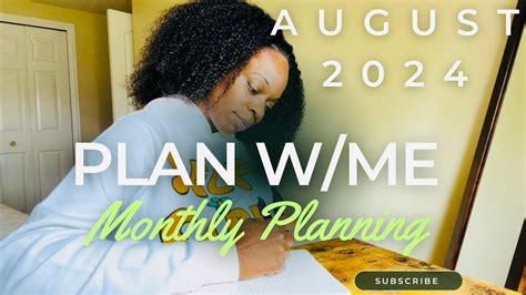 Monthly Reset August Plan With Me August Monthly Plan With