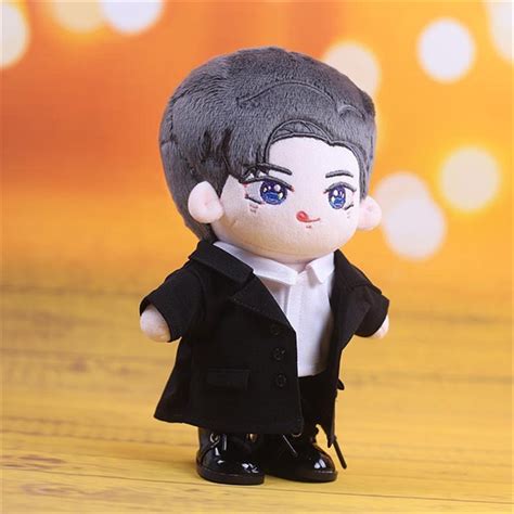 20cm Doll Clothes Plush 20cm Idol Doll Clothes Black Suit For 20cm Star