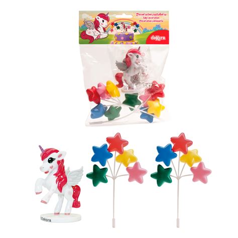 Kit Pvc Retail Unicornio Para Decorar Tartas Dekora