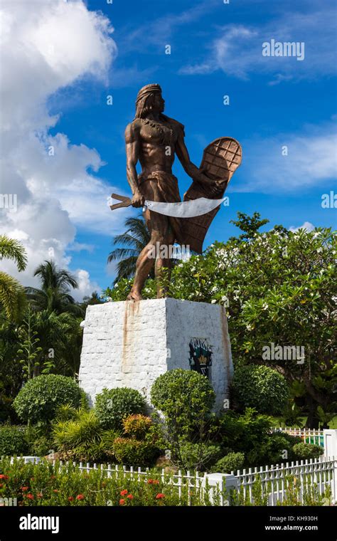 Asia Philippines Cebu Mactan Mactan Shrine Statue Of Lapu Lapu