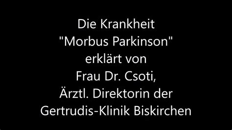 Was ist eigentlich Morbus Parkinson Teil 1 der Erklärvideos der