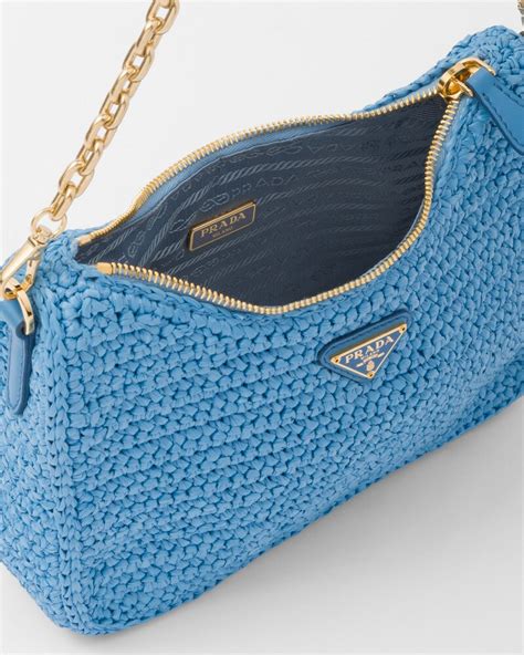 Light Blue Prada Re Edition 2005 Crochet Bag PRADA