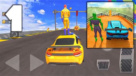 Superheroes GT Racing Car Stunts Android Mobile Gameplay Walkthrough