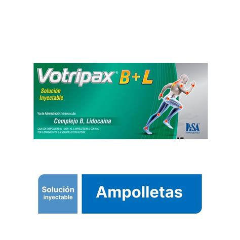 Votripax B L Soluci N Inyectable Ampolletas No Ml Y Ampolletas