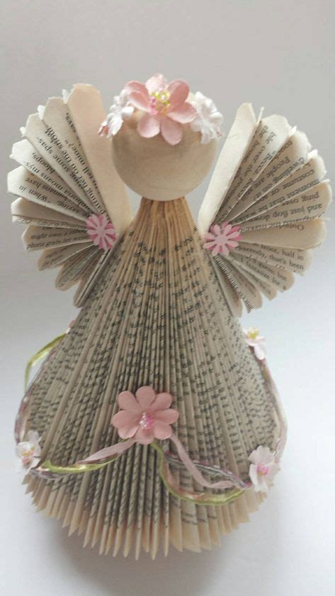 Custom Repurposed Book Angel Made From A Book Supplied By The Customer