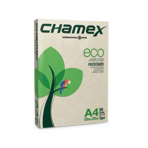 Papel A Chamex Grs Ecol Gico Fls