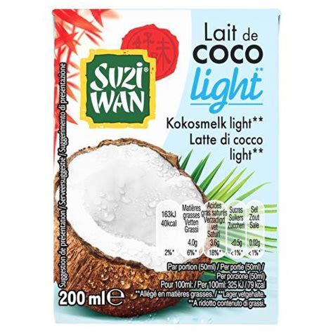 Suzi Wan Lait de coco allégé Supermarchés Match