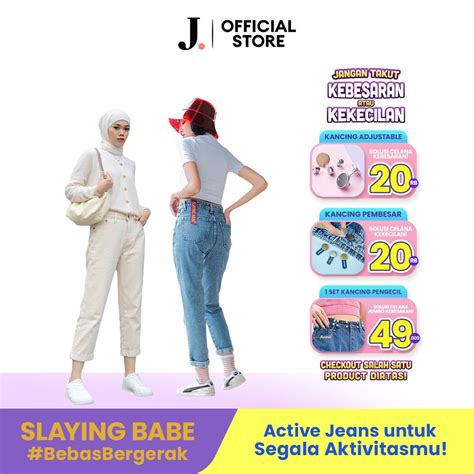 Jual JINISO Boyfriend Highwaist Slaying Babe Jeans Shopee Indonesia