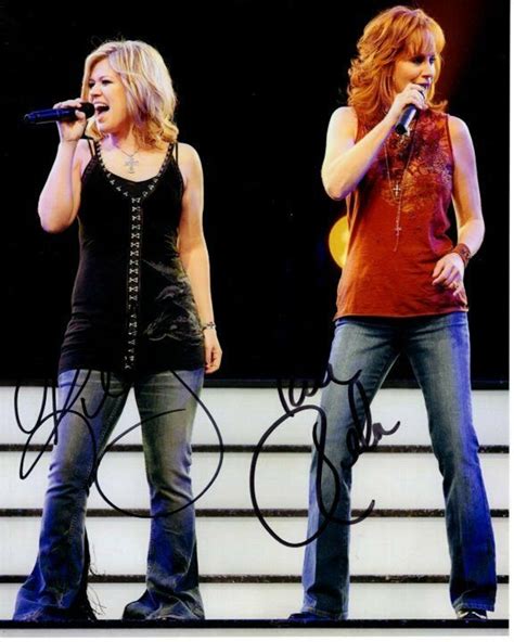 Kelly Clarkson and Reba Mcentire Signed Autographed 8x10 Photo - Etsy