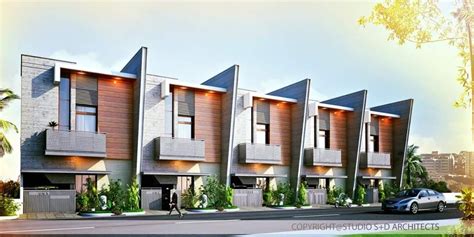 Modern Row House Exterior Design Ideas