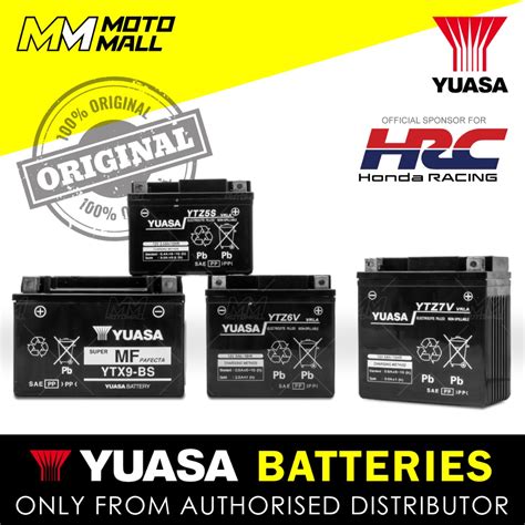 Yuasa Motorcycle Battery YTZ5S YTZ6V YTZ7V YTZ8V YTZ9BS