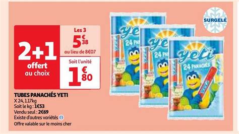 Promo Tubes Panachés Yeti chez Auchan iCatalogue fr