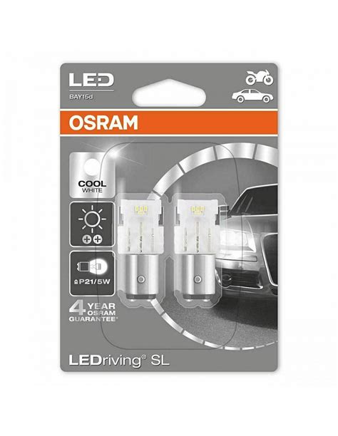 Set 2 Becuri Auto Led Osram LEDriving Premium P21 5W 12V 6000K 7528DWP