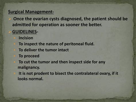 Case Presentation On Ovarian Cyst Obstetrics And Gynaecology Adenexal