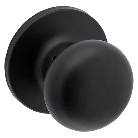 Reliabilt Baron Matte Black Passage Door Knob In The Door Knobs
