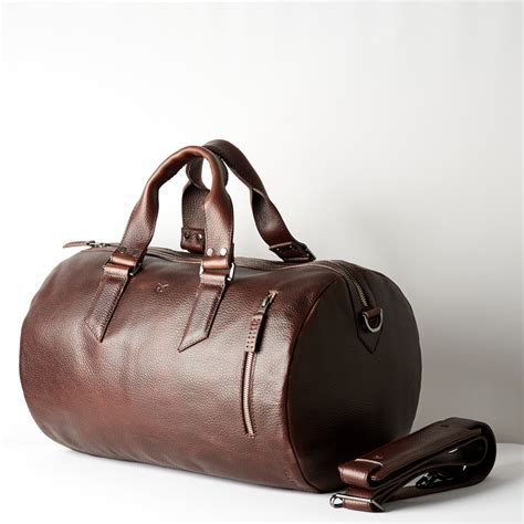 Substantial Leather Duffle Bag · Dark Brown By Capra Capra Leather