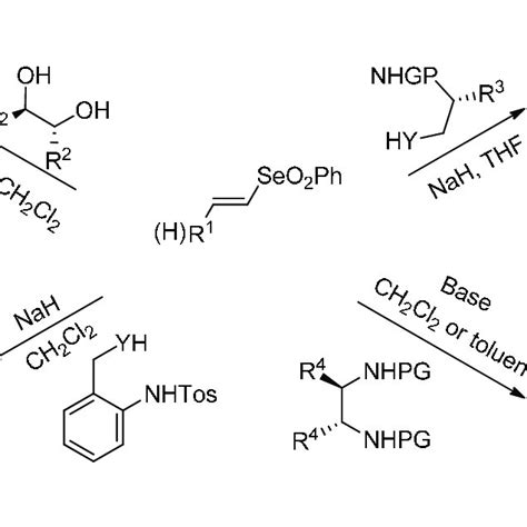 Scheme Synthesis Of Oxygen Nitrogen And Or Sulfur Containing And