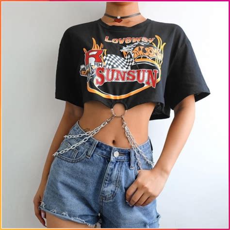 SUNSUN CROP TOP In 2020 Streetwear Fashion Clothes Fashion