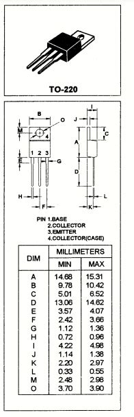 TIP127 TRANSISTOR DARLINGTON PNP 5A 100V TO 220 Used ORBIT ELECTRONIC