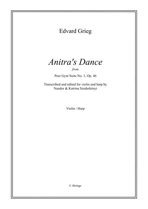 Anitras Dance From Peer Gynt Suite For Violin And Harp By Edvard Grieg