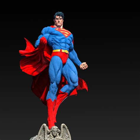 Jim Lee Superman 14 And 13 Scale Custom Statue Unboxing 45 Off