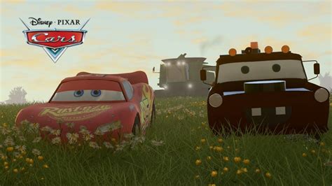 Lightning Mcqueen And Mater Chased By Frank Cars Movie Remake