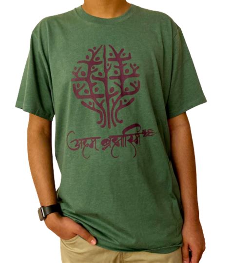 Sanskrit Yoga Shirt Unisex Organic Cotton Tee Boho Graphic Tee