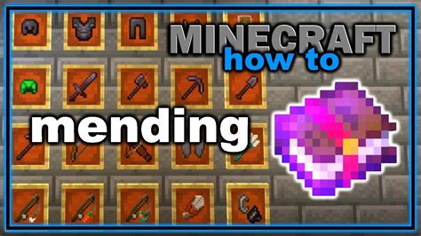 How To Get And Use Mending Enchantment In Minecraft Easy Minecraft