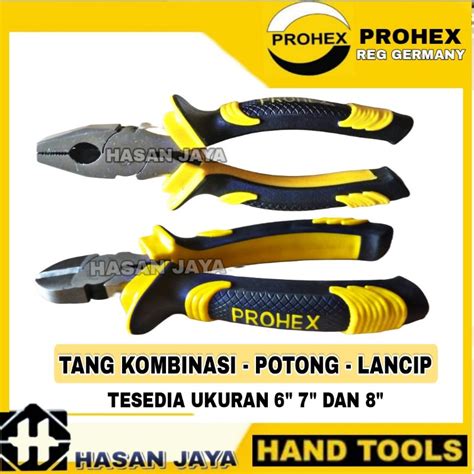 Jual PROHEX TANG COMBINASI POTONG LANCIP 6 7 8 INCH Shopee