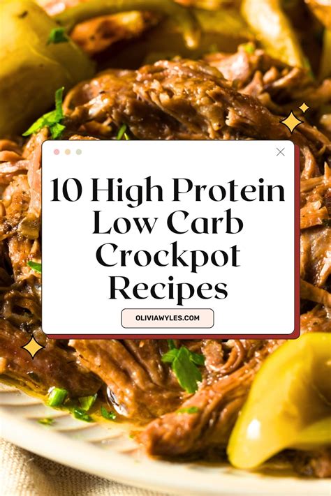 10 Easy High Protein Low Carb Crockpot Recipes You’ll Want to Make on ...