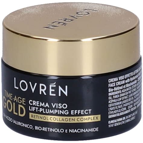 Lovren Crema Viso Time Age Gold Lift Plumping Effect 30 Ml Redcare