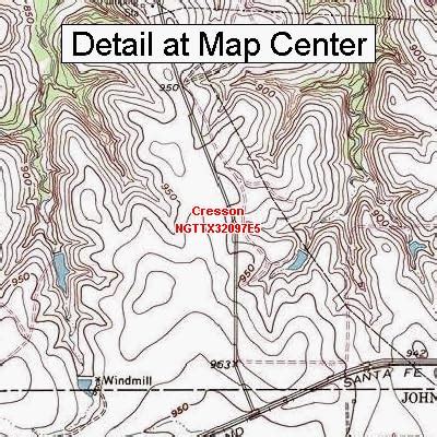 Amazon Usgs Topographic Quadrangle Map Cresson Texas Folded