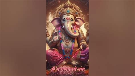 गणपति बप्पा मोरया 🥰🙏🙏 Vighnharta Ganpati Art Youtube Shorts Like