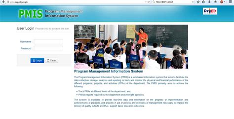 Program Management Information System Pmis User Guide