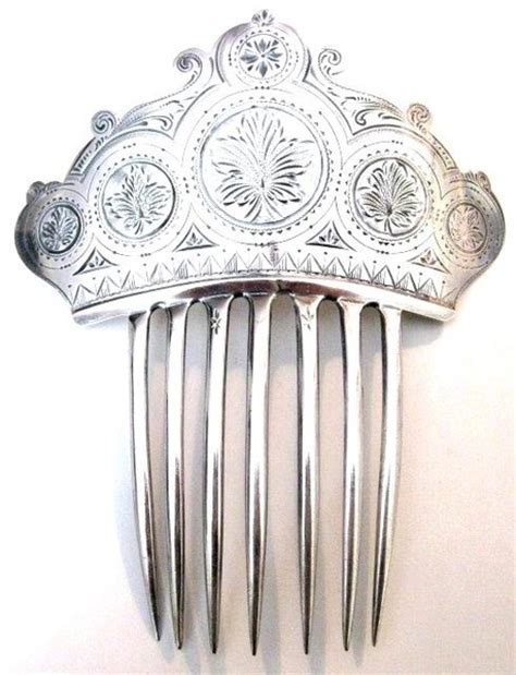 Victorian Sterling Silver Hair Comb For Sale Antiques Classifieds