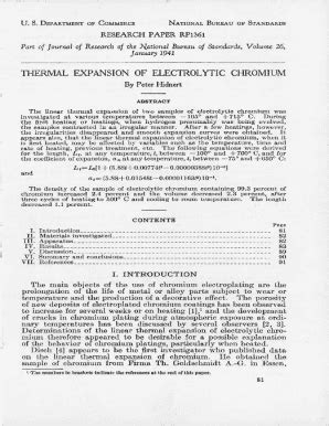 Fillable Online Nvlpubs Nist Thermal Expansion Of Electrolytic Chromium