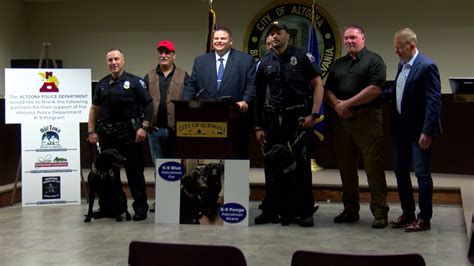 Altoona Police Department welcomes new K-9 officers