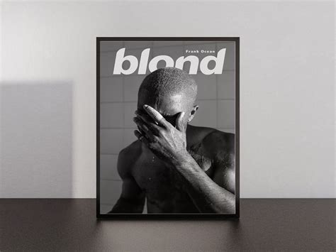 Frank Ocean Retro Poster Blonde Album Cover Frank Ocean Poster Frank Ocean Blonde Poster