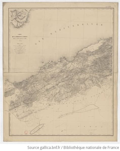 Carte De La Province D Oran Gallica