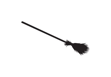 Broom silhouette design illustration 9873923 Vector Art at Vecteezy