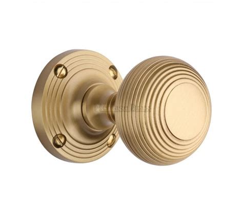 Buy Heritage Brass V971 SB Beehive Mortice Knobs UK