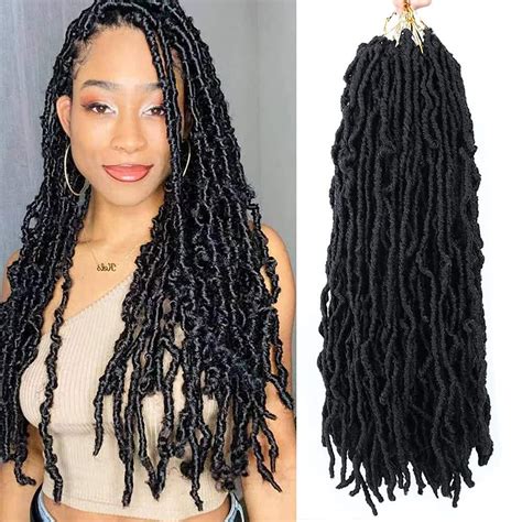 Buy Violet 18 Inch New Faux Locs Crochet Hair Soft Locs Crochet Hair Natural Faux Locs Crochet