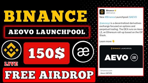 Profit Aevo Launchpool Binance Web M Lista Airdrop For All