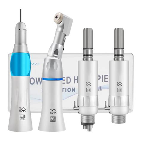 Dental Low Speed Handpiece External Water Spray Contra Angle Straight