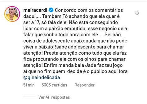 Bbb22 Maíra Cardi Diz Que Jade Tem ‘paixão Embutida Por Arthur Aguiar