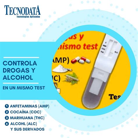 Test Lápiz medidor de Alcohol y 3 Drogas en Saliva 25 test x caja